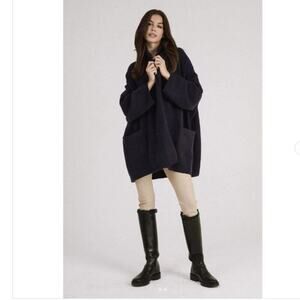 Beryll Cashmere Oversided Cocoon Cardigan One Size Black $795